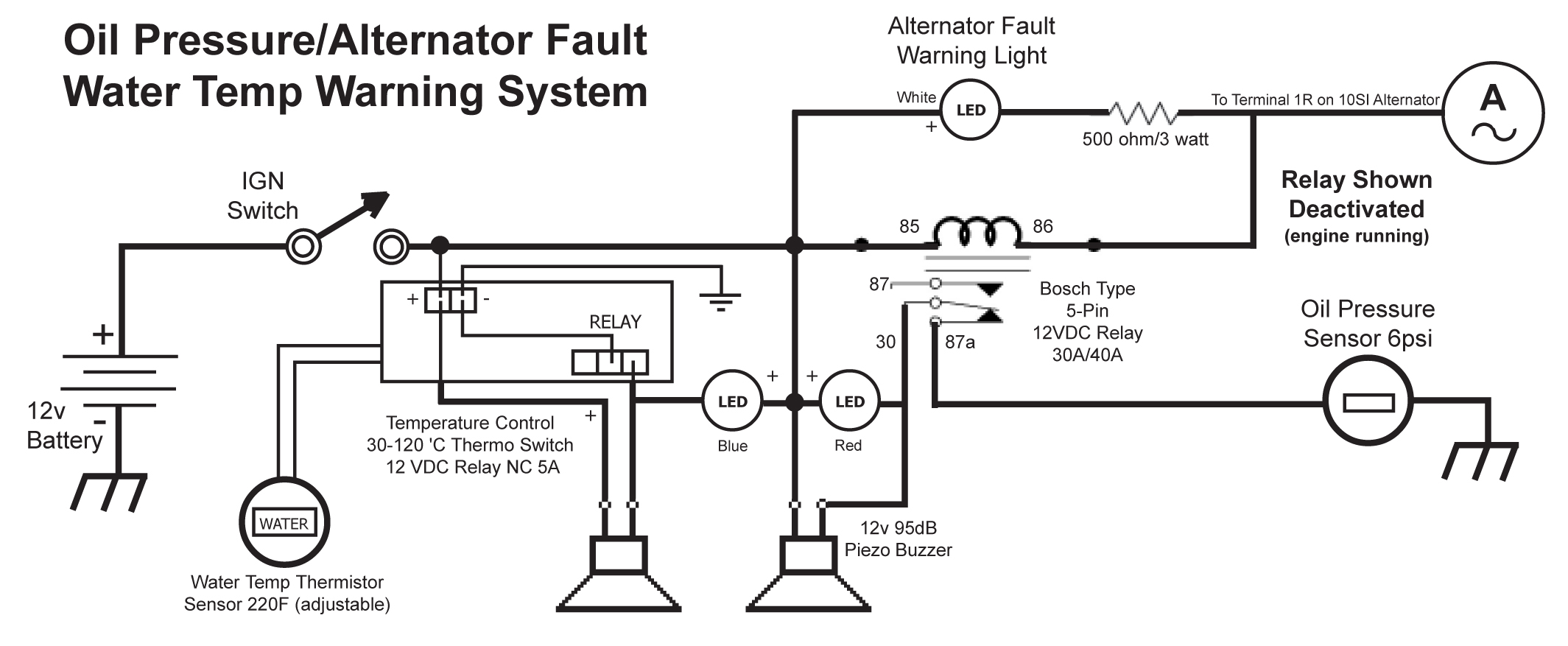 Critical Systems Warning Circuit
