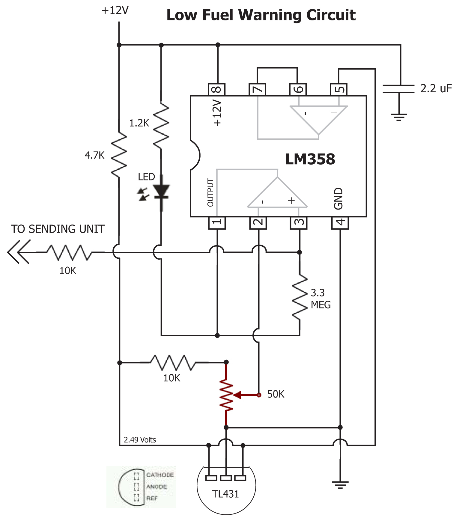 Critical Systems Warning Circuit